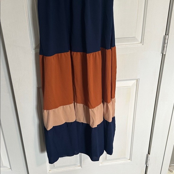 SHEIN navy and orange dress size small women’s - Picture 2 of 4